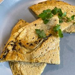Vegan Chickpea Pancake (Farinata) 🌱 A picture of Vegan Chickpea Pancake (Farinata) 🌱.