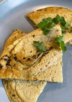 A picture of Vegan Chickpea Pancake (Farinata) 🌱.