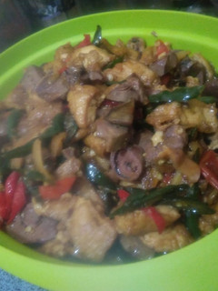 Foto resep Oseng tahu ati ampela lombok ijo