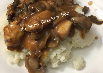 Easy Serving Recipe Easy chicken  mushrooms over mashed potatoes mycookbook Home Style Easy Serving Recipe Easy chicken  mushrooms over mashed potatoes mycookbook Home Style