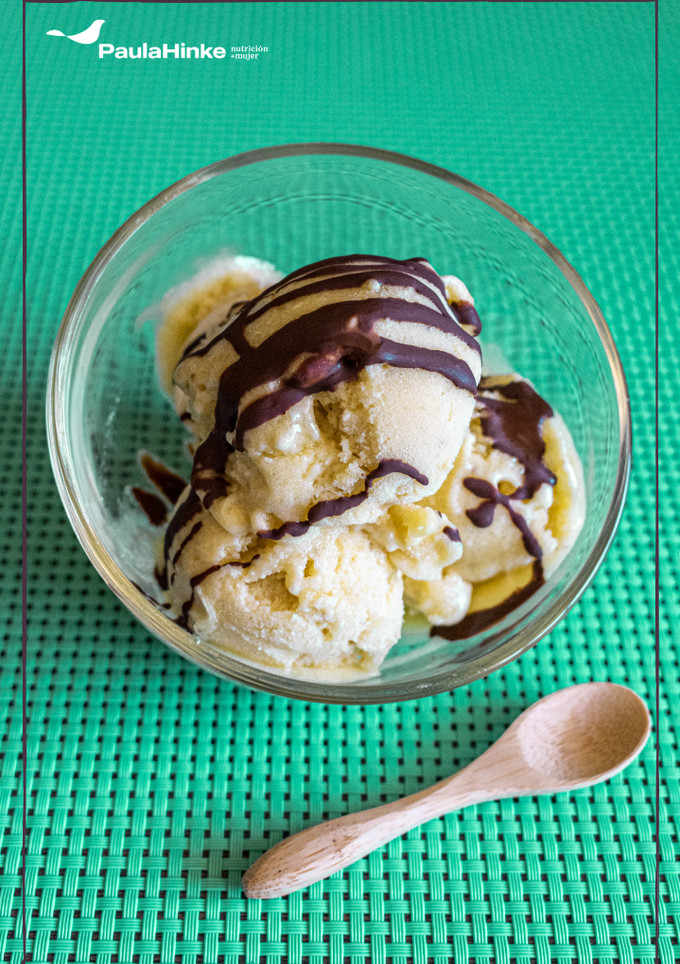 Una foto de Helado de plátano y piña sin azúcar🍍 (Thermomix)
