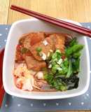 Taiwanese braised pork noodle soup