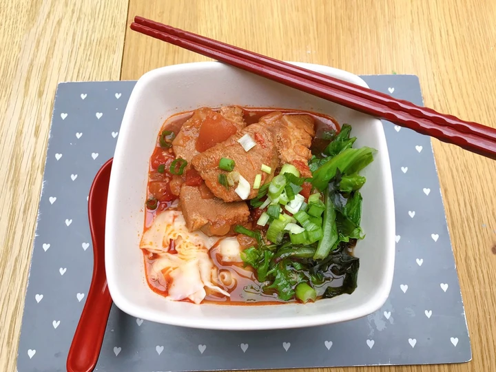 Recipe Taiwanese braised pork noodle soup the Can Spoil the Tongue Perfect