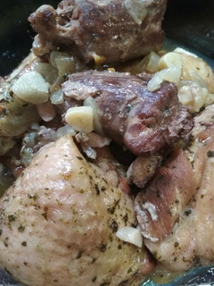 Pulykacomb fűszeresen tepsiben sütve recept fotója