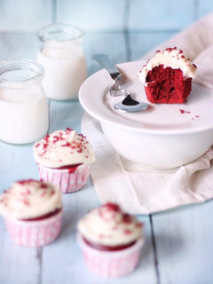 Foto resep Red Velvet cup Cake with cream cheese