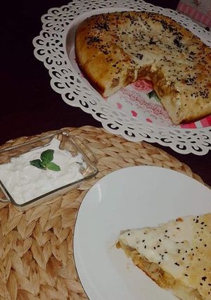 صورة لوصفة فطيرة دجاج ومشروم