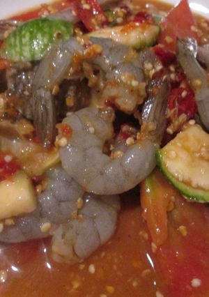 รูปของ ตำกุ้งสด