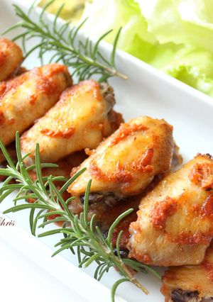 Bbq醬烤雞翅 (自製bbq醬) 的食譜成品照片