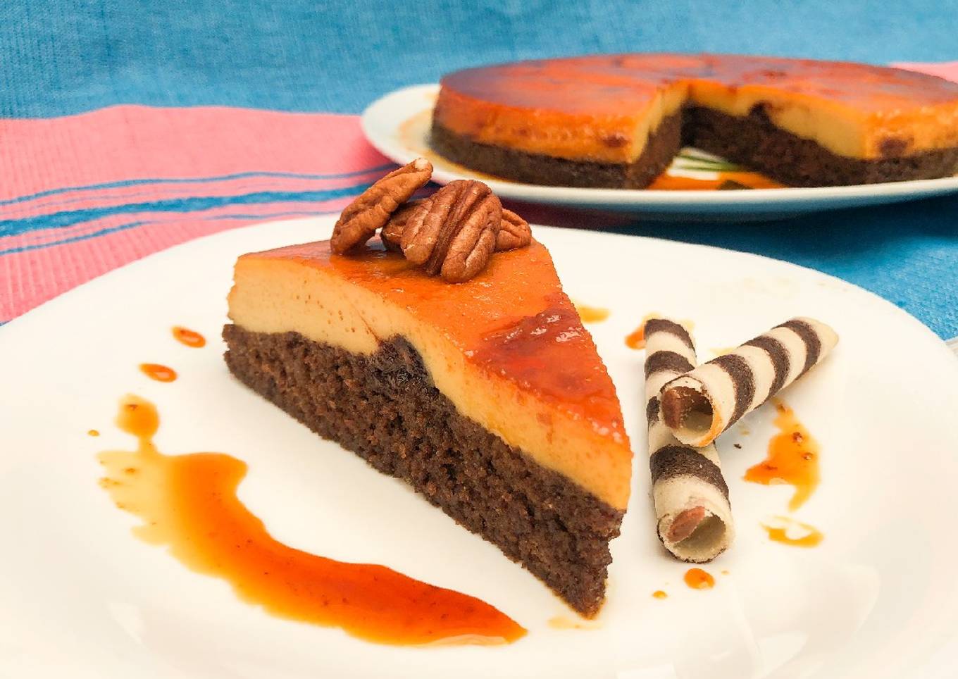 Pastel imposible (Chocoflan)