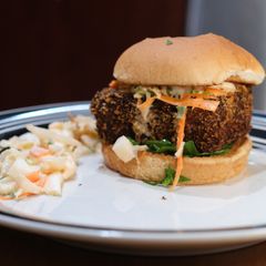 A picture of Veg crispy katsu burger.
