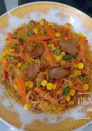 Foto resep Bihun goreng sosis&sayur