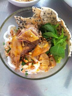 Hình của món Mỳ Quảng Gà.