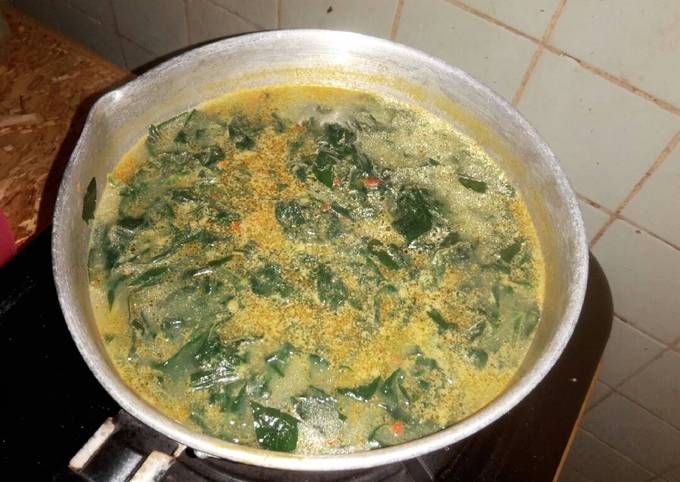 Resep Daun singkong bumbu kuning Anti Gagal