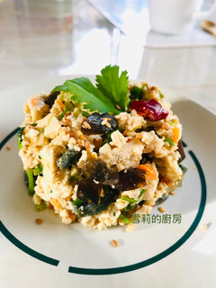 椒麻香菜皮蛋豆腐 的食譜成品照片