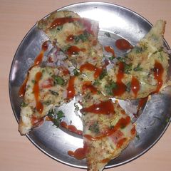 Bread pizza (homemade) A picture of Bread pizza (homemade).