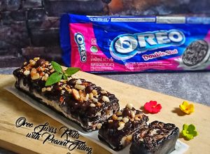 Foto resep Oreo Swiss Rolls (with Peanut Filling)