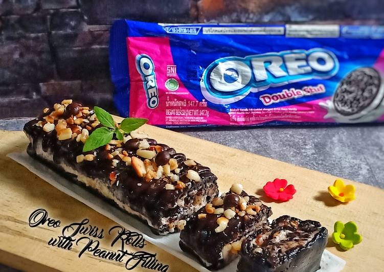 Resep Oreo Swiss Rolls (with Peanut Filling), Bikin Ngiler