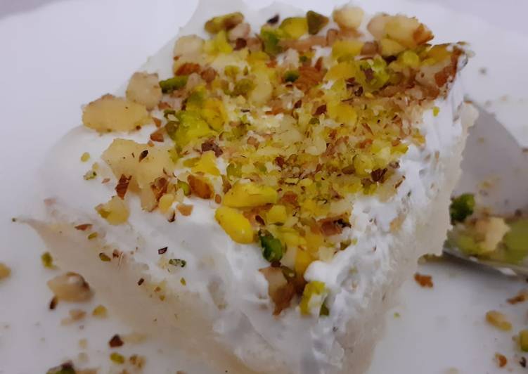 Recipe of Homemade Layali Lubnan/Lebanese Nights Middle east dessert