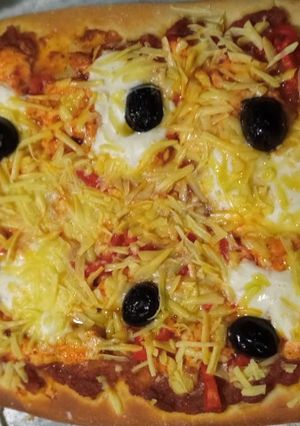 Une photo de Pizza américain