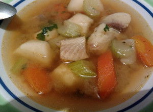 Una foto de Caldo de pescado