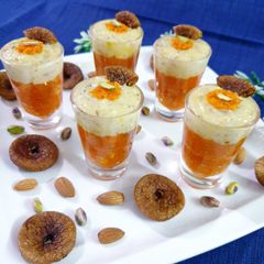 A picture of Carrot Halwa Shots.