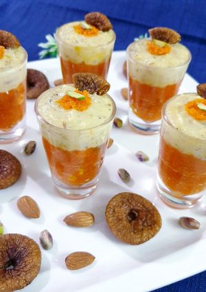 A picture of Carrot Halwa Shots.