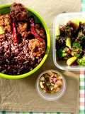 เมนูข้าวกล่อง🍚ลาบหมูก้อนทอด🌶️🧄บล็อคโคลี่ราดเกรวี่ซีอิ๊ว🥦พริกน้ำปลา🌶️