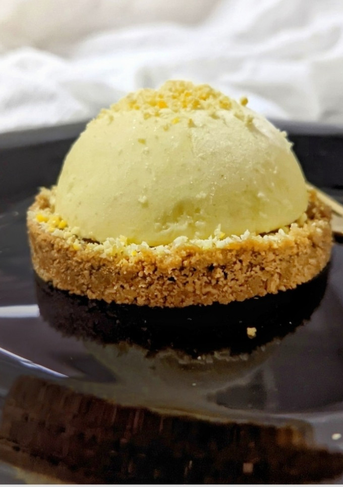 Una foto de Semifreddo de mango