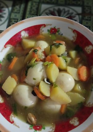Foto resep Sup telur praktis,😋