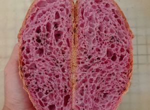 Foto resep Ubi Ungu Jinten Hitam Sourdough Bread