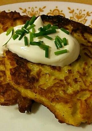 A picture of Spaghetti Squash Latkes.