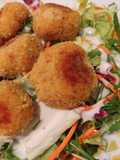 Polpette di merluzzo con verdure