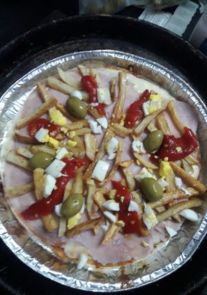 Una foto de Pizza súper completa