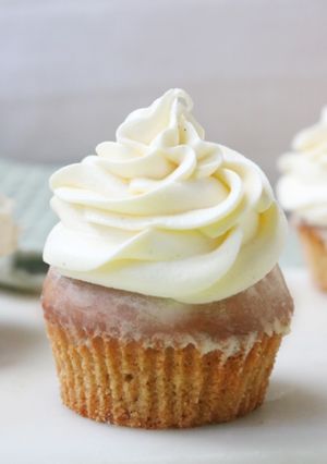 A picture of Banana Custard Cupcakes.