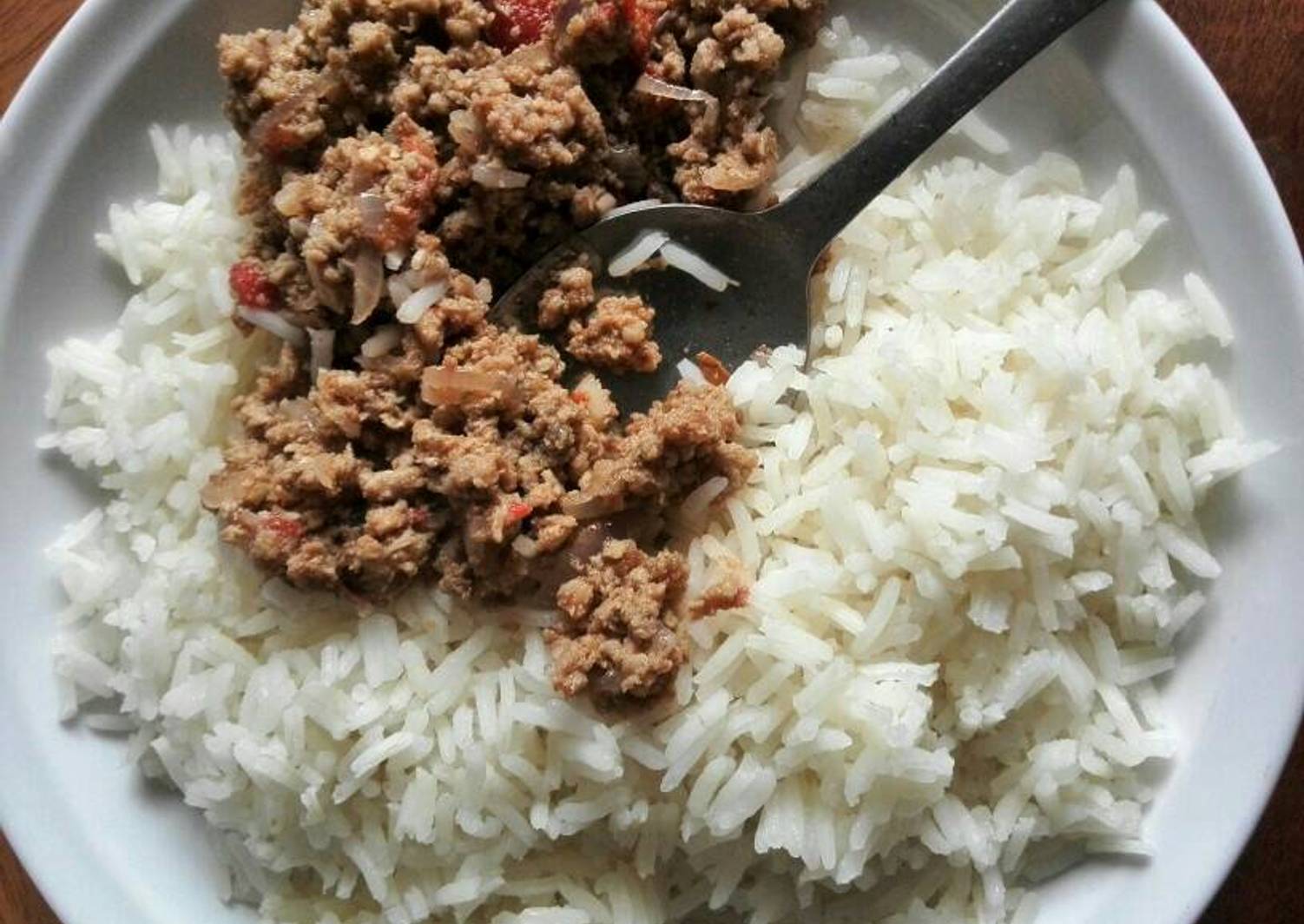 minced-meat-served-with-plain-rice-recipe-by-edgar-cookpad