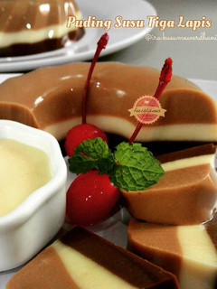 Foto resep Puding Susu Tiga Lapis