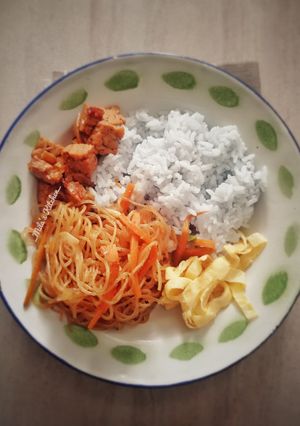 Foto resep Nasi Uduk Bunga Telang