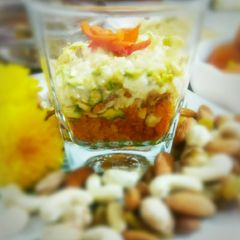 A picture of Boondi Dessert with Rabdi.