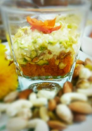 A picture of Boondi Dessert with Rabdi.