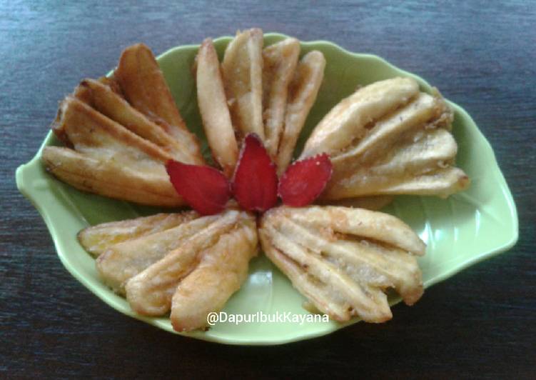 Resep Populer 242. Pisang Goreng Kipas Kriuk Yummy Mantul