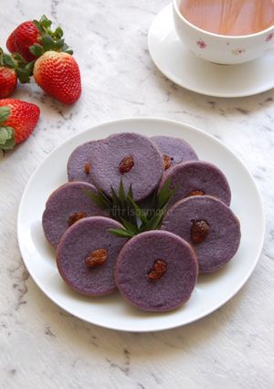Foto resep Kue Lumpur Ubi Ungu, oven