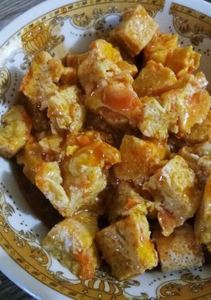 Foto resep Telur kukus saus asam pedas #bikinramadhanberkesan