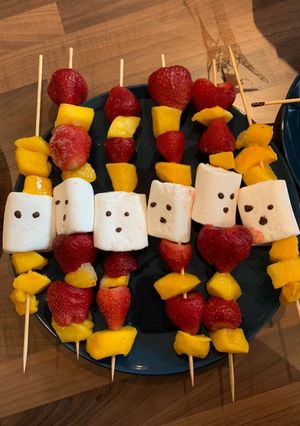 A picture of Spooky fruity skewers.