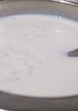 A picture of Sabudana kheer.