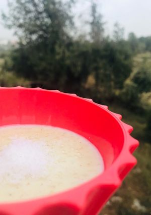 صورة لوصفة مهلبيه مع جوز الهند 🥥