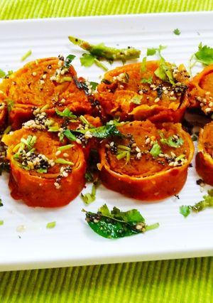 A picture of Roti Dhokla.