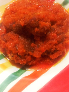 A picture of Fried turkey stew.