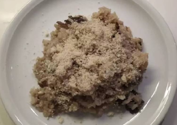 Risotto de setas deshidratadas