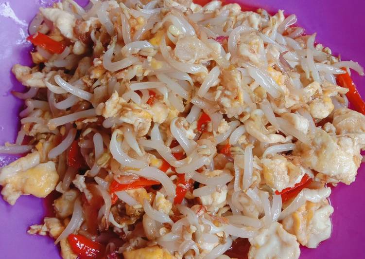 Resep Tumis tauge telur, Enak Banget