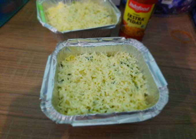 Resep Steam rice with cheesy dori Anti Gagal